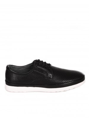 Ежедневни мъжки обувки от естествена кожа 7AT-24355 black