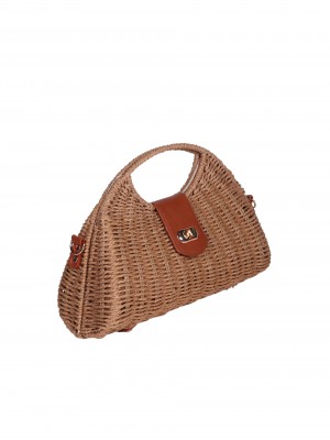 Ежедневна дамска чанта в бежово 9V-24262 beige