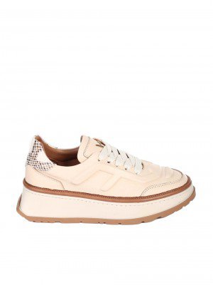 Ежедневни дамски обувки от естествена кожа в бежово 3AT-24741 beige