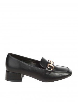 Ежедневни дамски обувки в черно 3M-24629 black pu