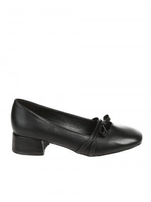 Ежедневни дамски обувки в черно 3M-24647 black pu