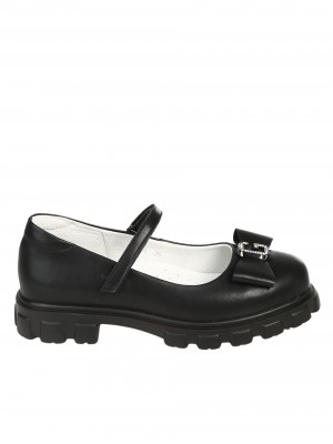 Детски обувки от естествена кожа в черно 18I-24604 black