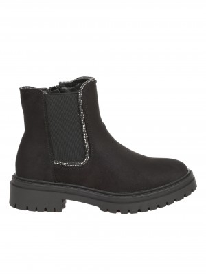 Ежедневни дамски боти в черно 2R-24564 black