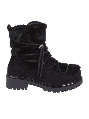 Ежедневни дамски боти в черно 2R-24568 black