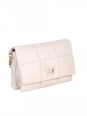 Ежедневна дамска чанта в бежово 9Q-24678 off white
