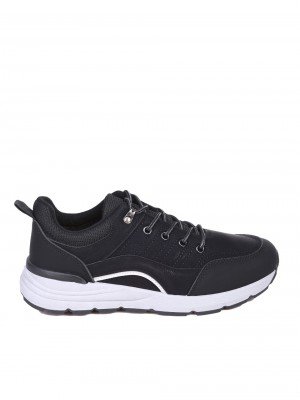 Ежедневни мъжки обувки в черно 7U-24715 black