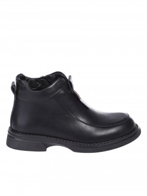 Ежедневни дамски боти от естествена кожа в черно 2AF-24656 black