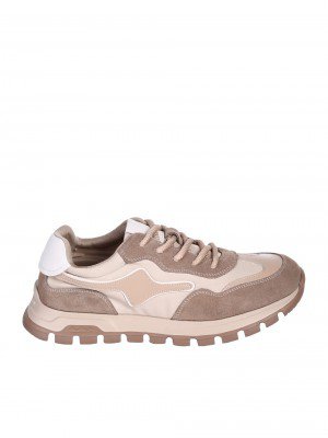 Ежедневни мъжки обувки от естествен велур в бежово 7AF-25022 beige