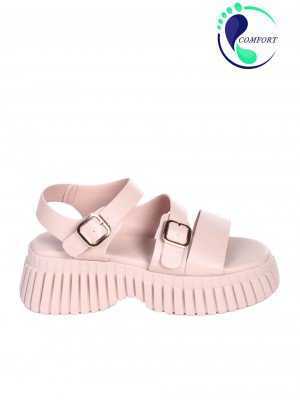 Ежедневни дамски сандали в бежово 4H-25157 beige