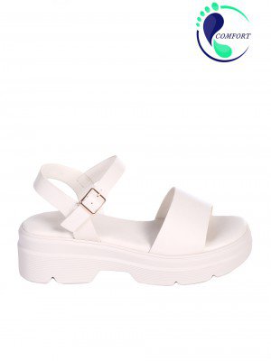 Ежедневни дамски сандали в бяло 4H-25164 off white