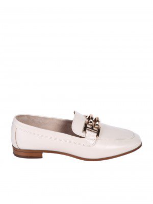 Ежедневни дамски обувки от естествена кожа в бежово 3AT-25311 beige