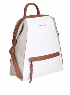 Ежедневна дамска раница в бял/сив/кафяв цвят 9Q-25290 beige