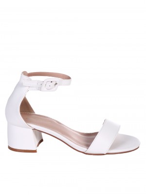 Елегантни дамски сандали в бяло 4M-25139 white (24041)