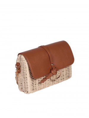 Ежедневна дамска чанта в бежов/кафяв цвят 9V-25284 beige (24261)