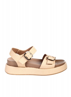 Ежедневни дамски сандали в бежово 4H-25305 beige