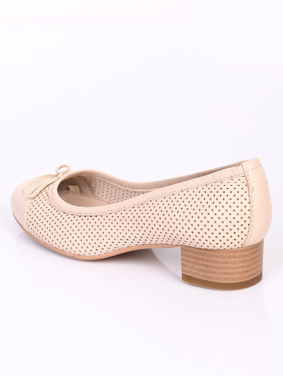 Ежедневни дамски обувки от естествена кожа 3AB-16313 beige