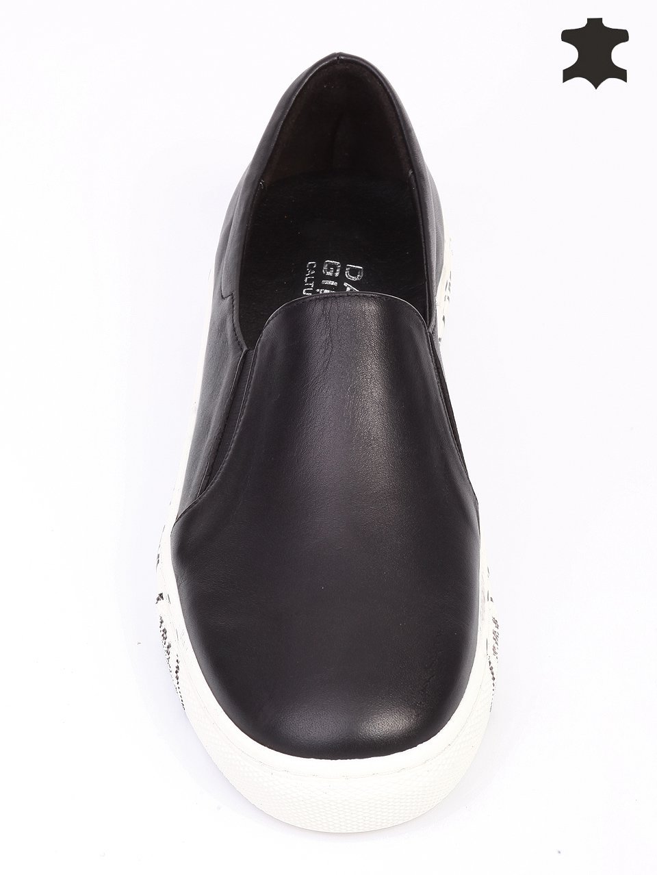 Ежедневни дамски обувки от естествена кожа 3AT-16332 black