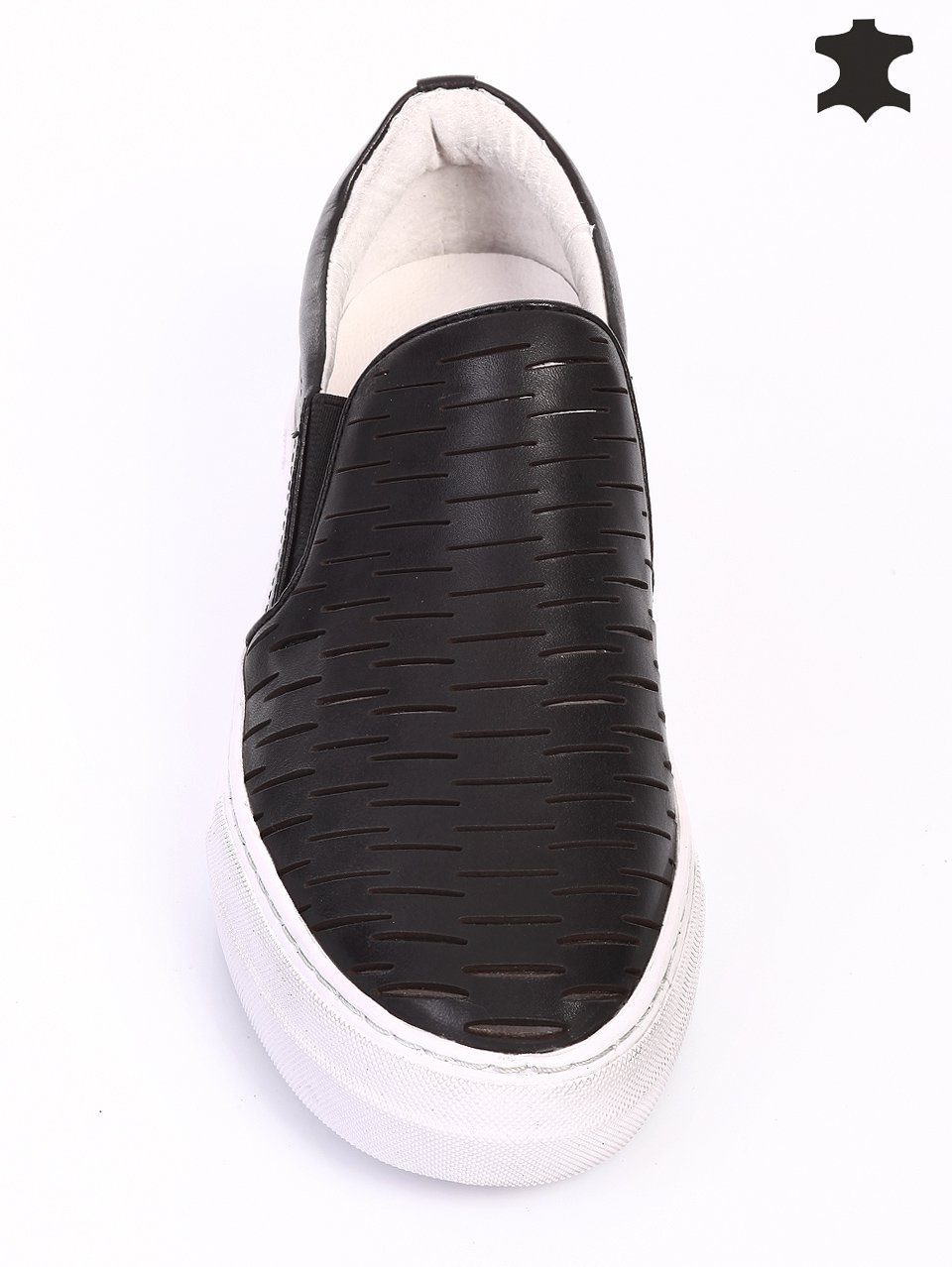 Ежедневни дамски обувки от естествена кожа 3I-16239 black