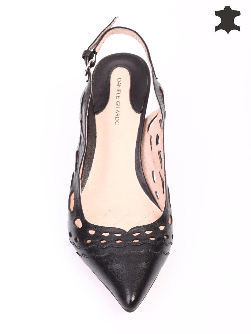Елегантни дамски сандали на ток от естествена кожа 4I-16243 black