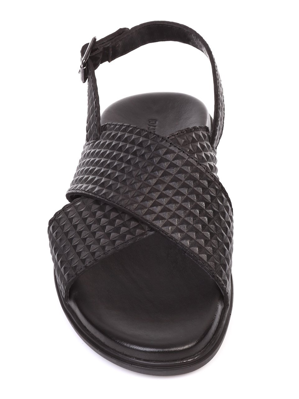 Ежедневни мъжки сандали от естествена кожа 8AT-18608 black