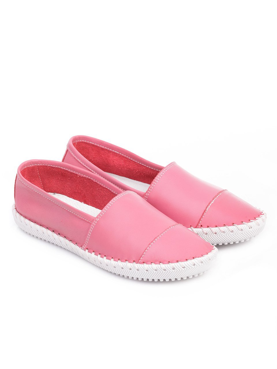 Ежедневни дамски обувки от естествена кожа 3AB-17651 dk.pink