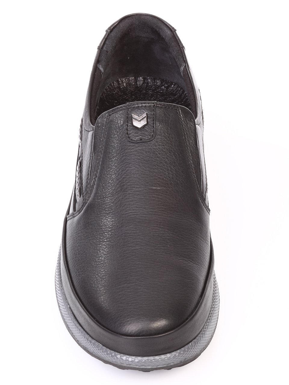 Спортно-елегантни мъжки обувки от естествена кожа 7AT-171194 black