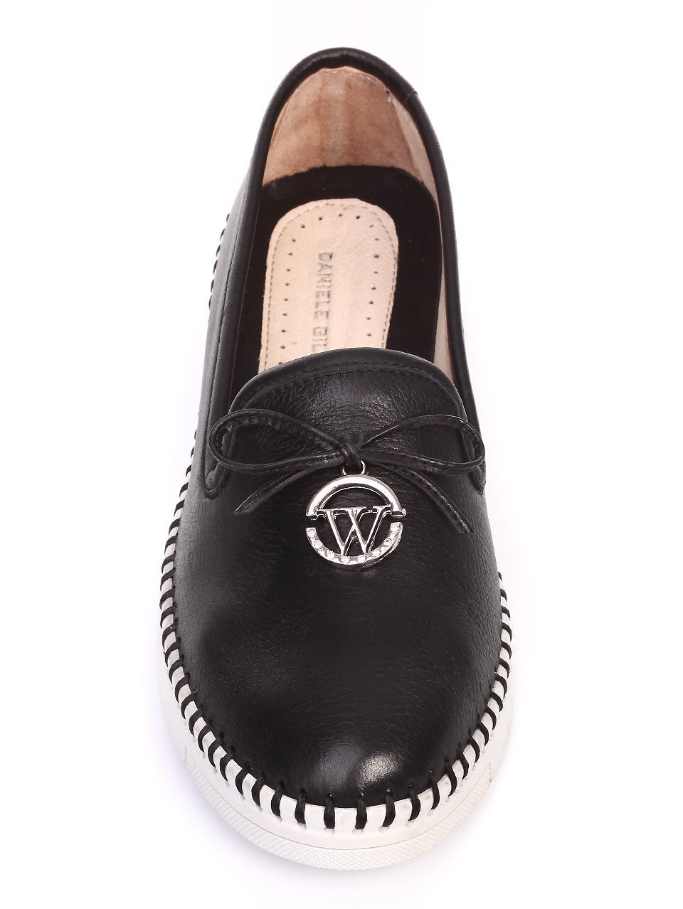 Ежедневни дамски обувки от естествена кожа 3AT-17637 black