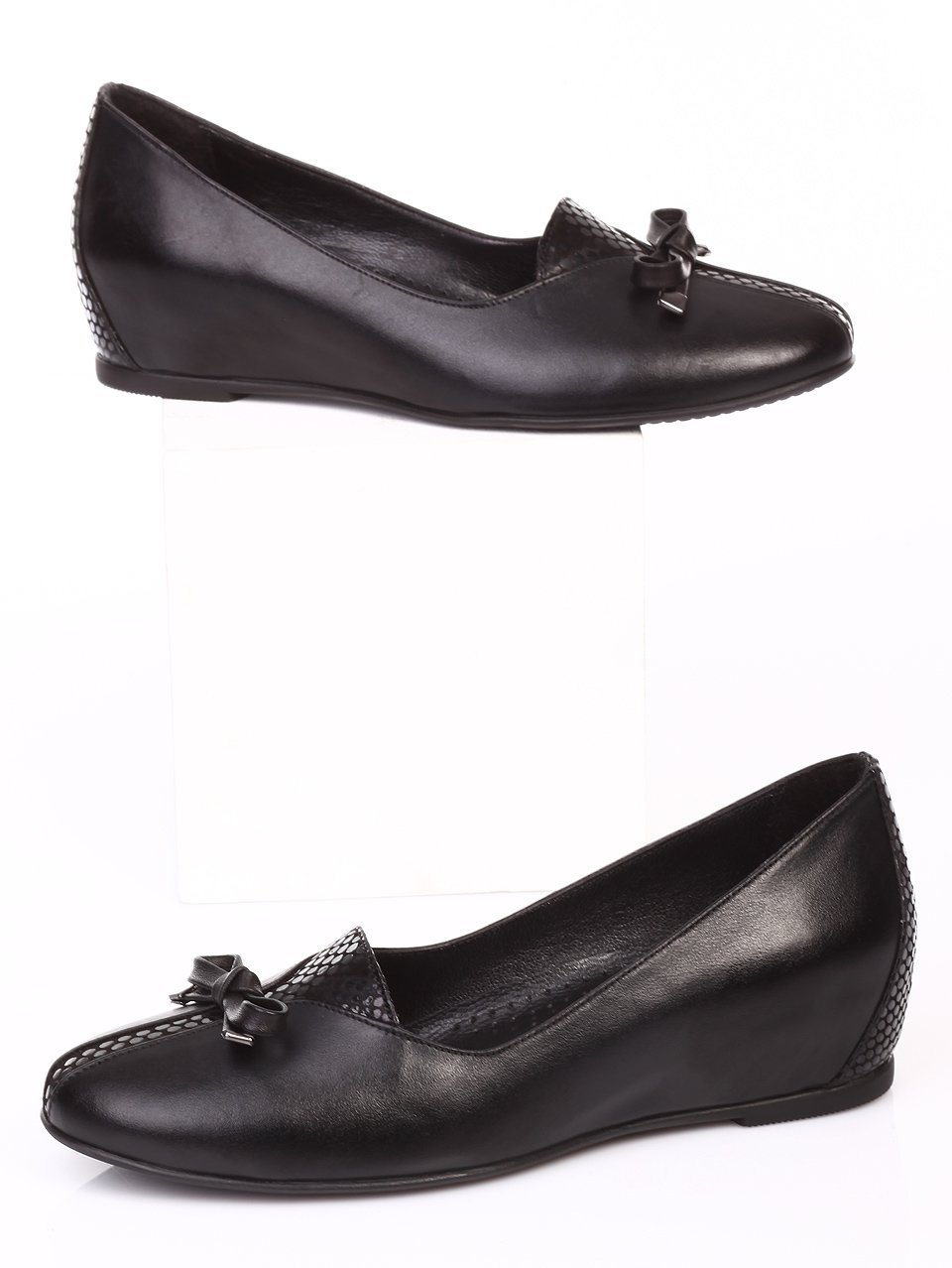 Ежедневни дамски обувки от естествена кожа 3AT-16832 black 