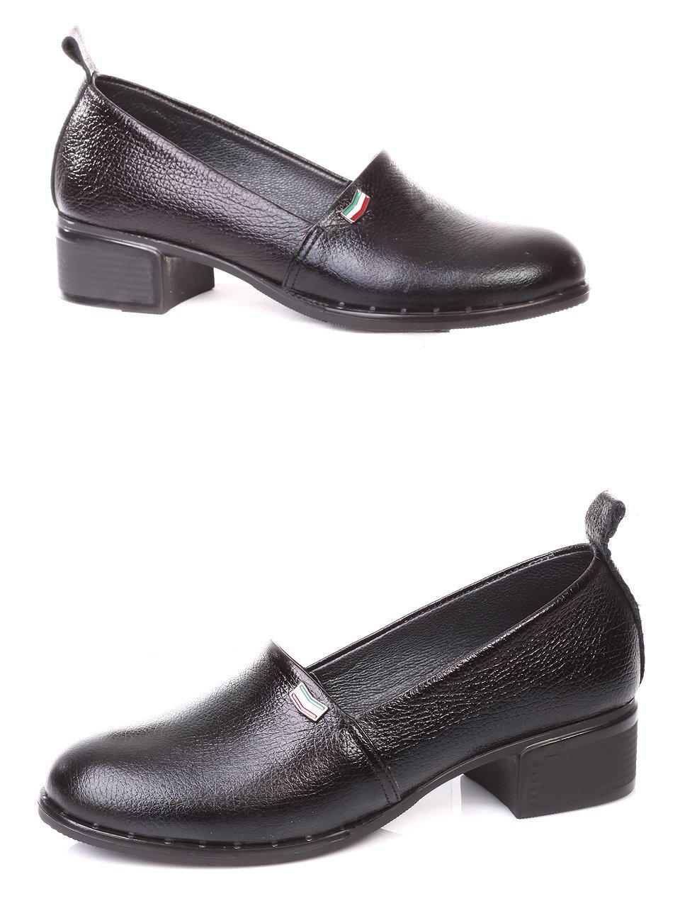 Ежедневни дамски обувки от естествена кожа 3AT-171163 black