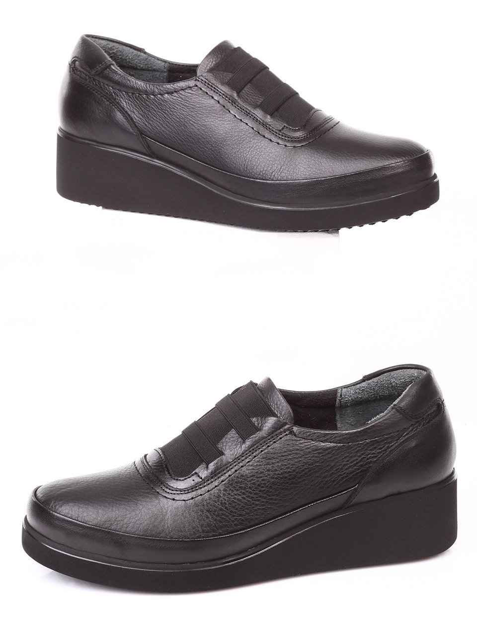 Ежедневни дамски обувки от естествена кожа 3AT-171154 black