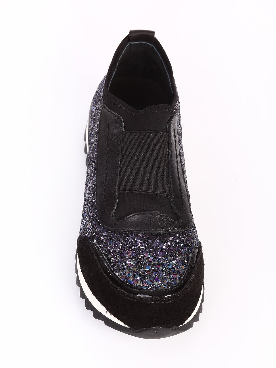 Ежедневни дамски обувки от естествен велур 3I-16453 black suede