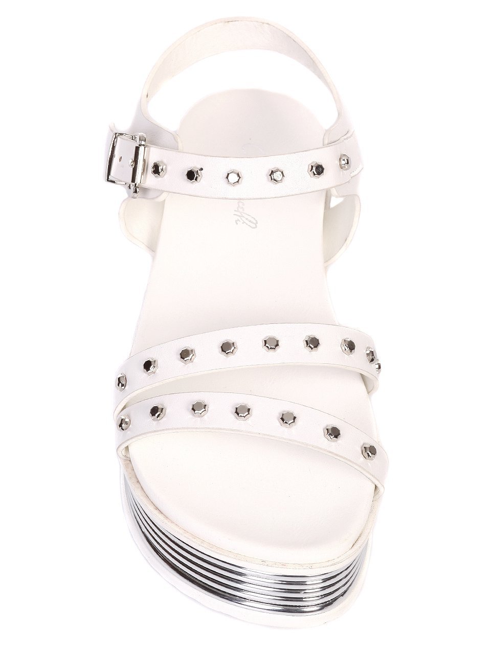 Ежедневни дамски сандали на платформа в бяло 4F-18329 white