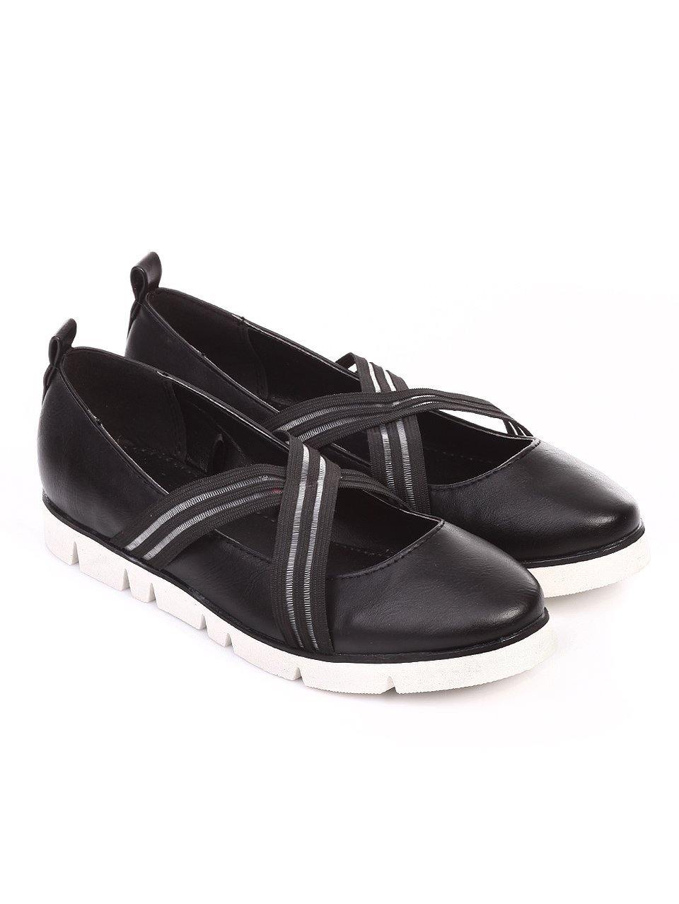Ежедневни дамски обувки в черно 3P-17009 black