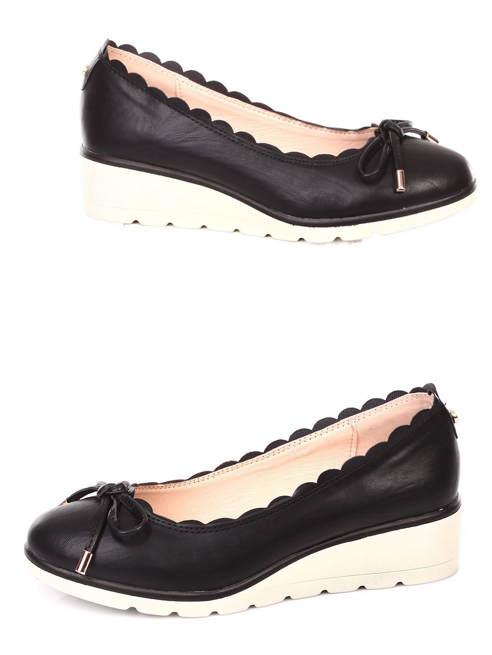 Ежедневни дамски обувки в черно 3C-18212 black