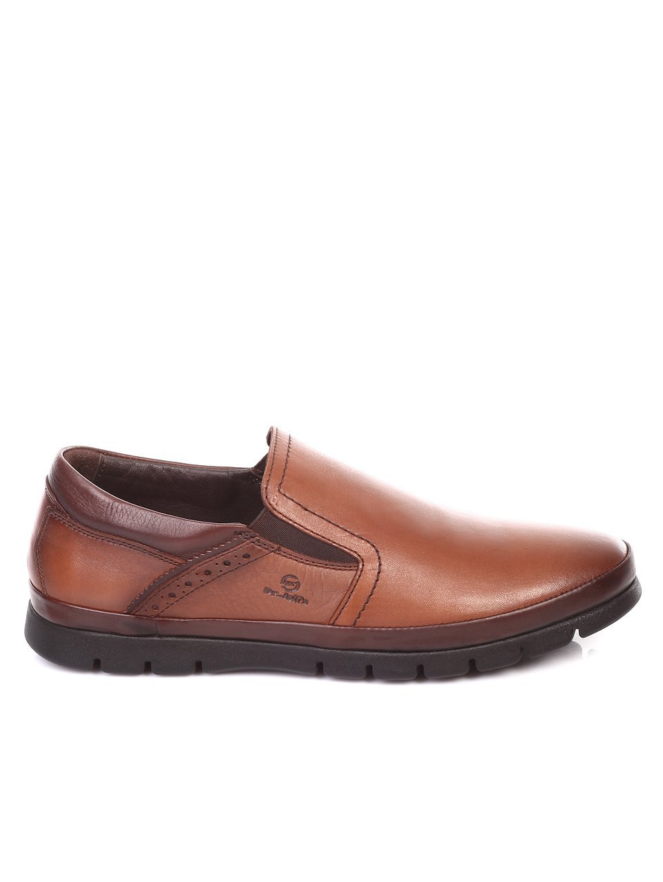 Ежедневни мъжки обувки от естествена кожа в кафяво I878115-2353 brown