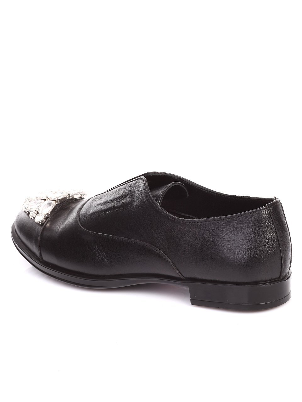 Ежедневни дамски обувки от естествена кожа 3AT-17576 black