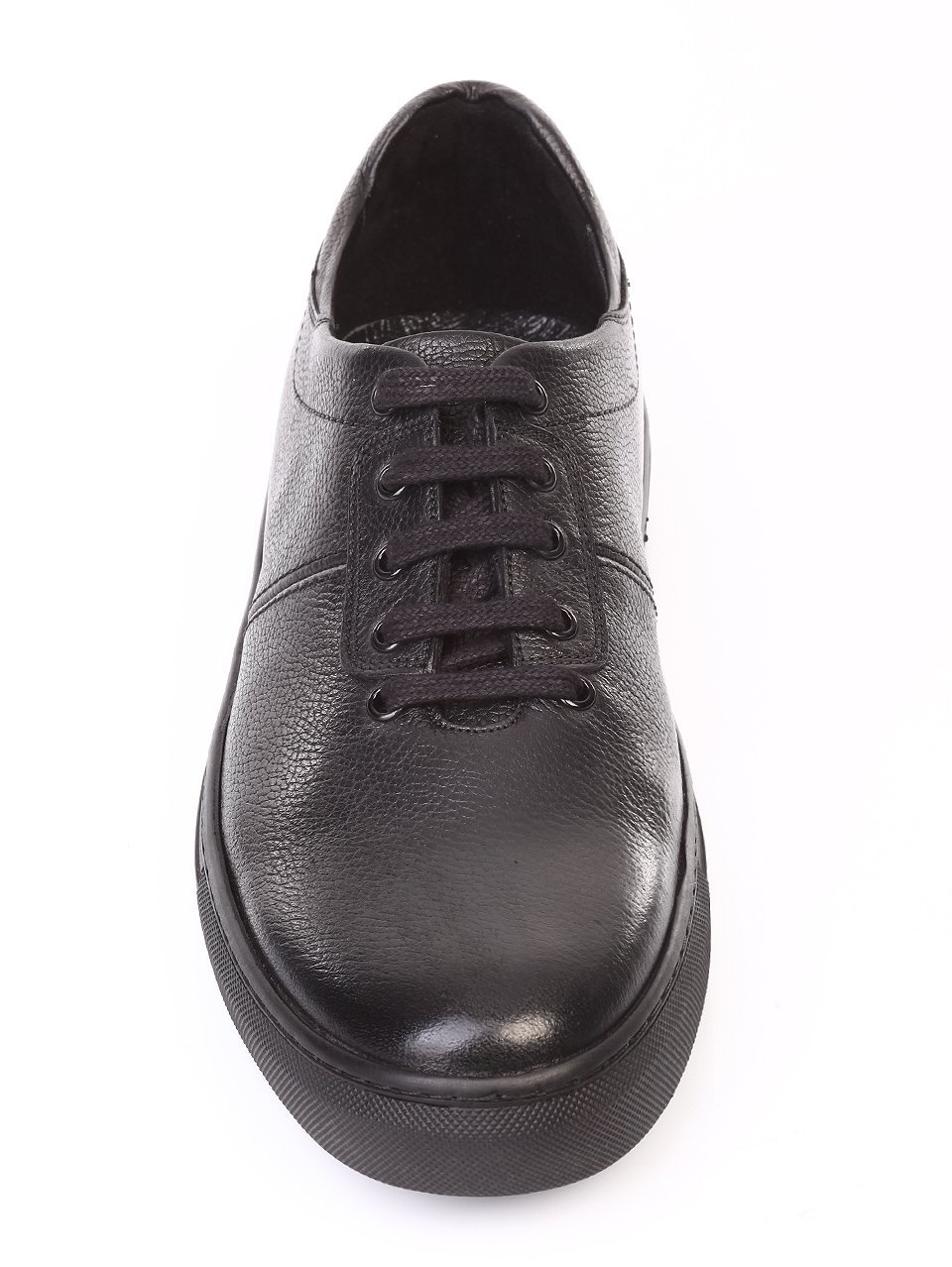 Спортно-елегантни мъжки обувки от естествена кожа 7AT-171187 black