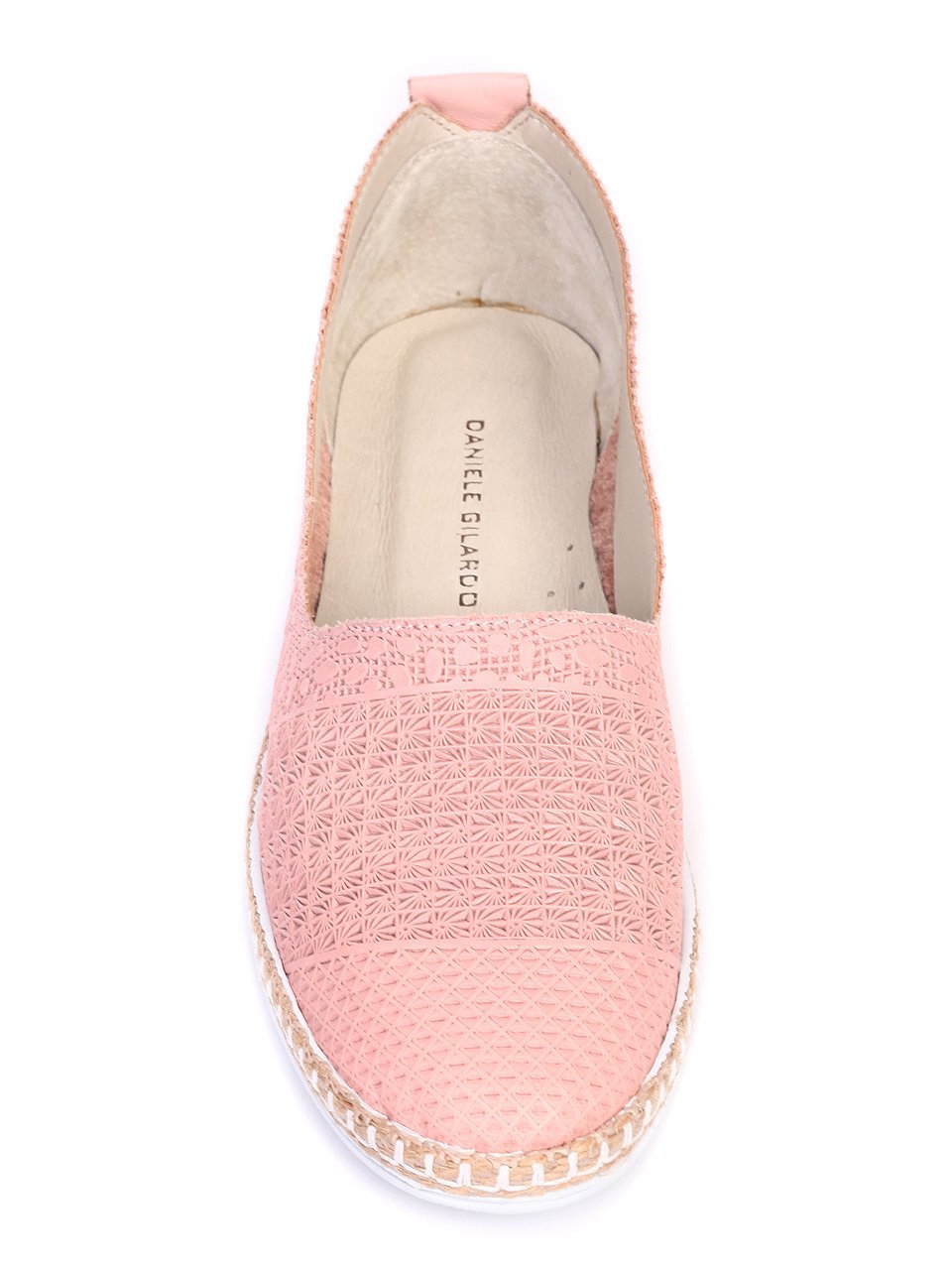 Ежедневни дамски обувки от естествена кожа 3AB-17648 pink