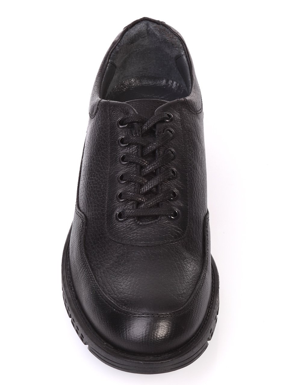 Ежедневни мъжки обувки от естествена кожа в черно 619-207 black