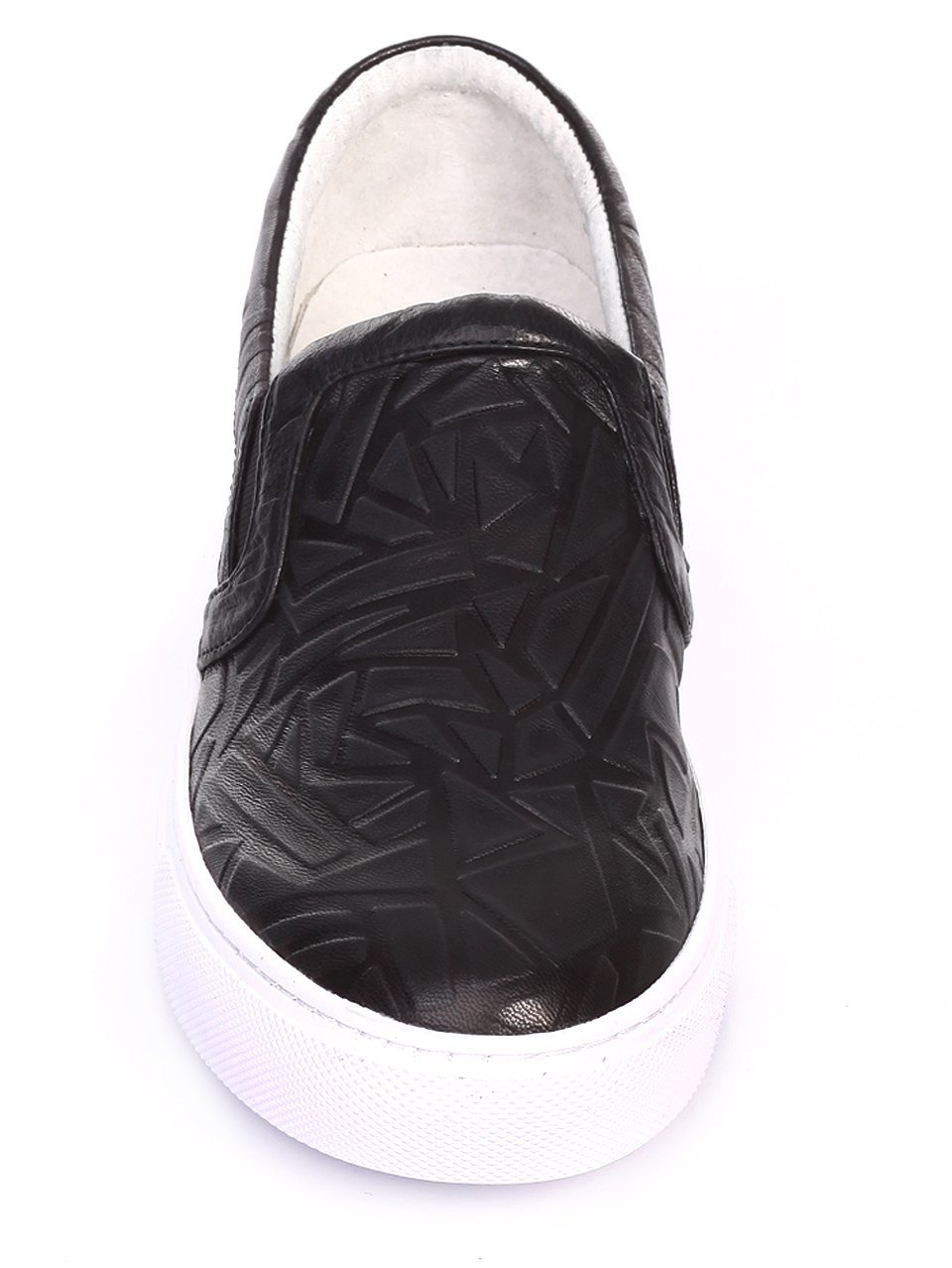 Ежедневни дамски обувки от естествена кожа 3I-17272 black