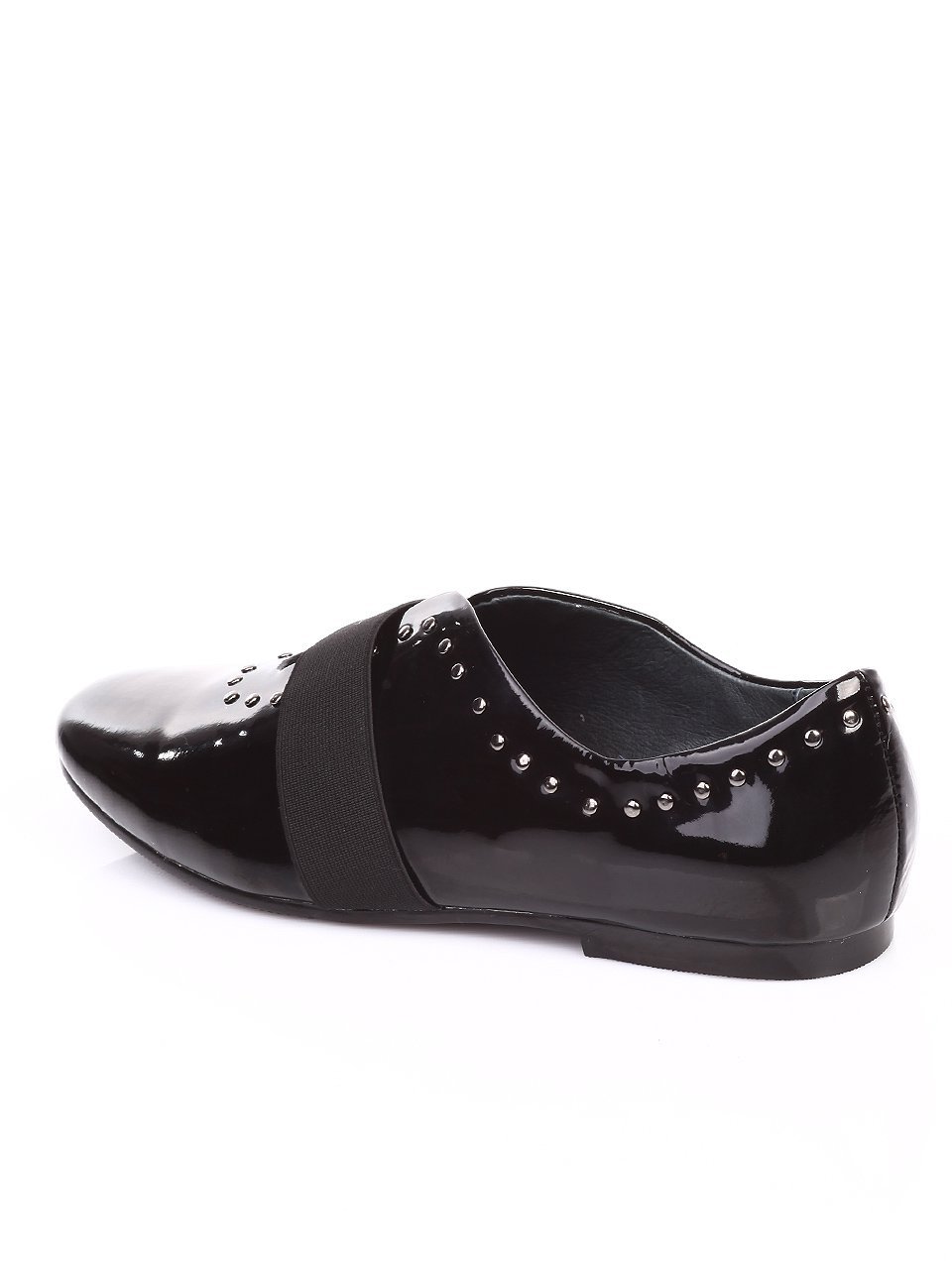 Ежедневни дамски обувки от естествен лак 3I-17488 black