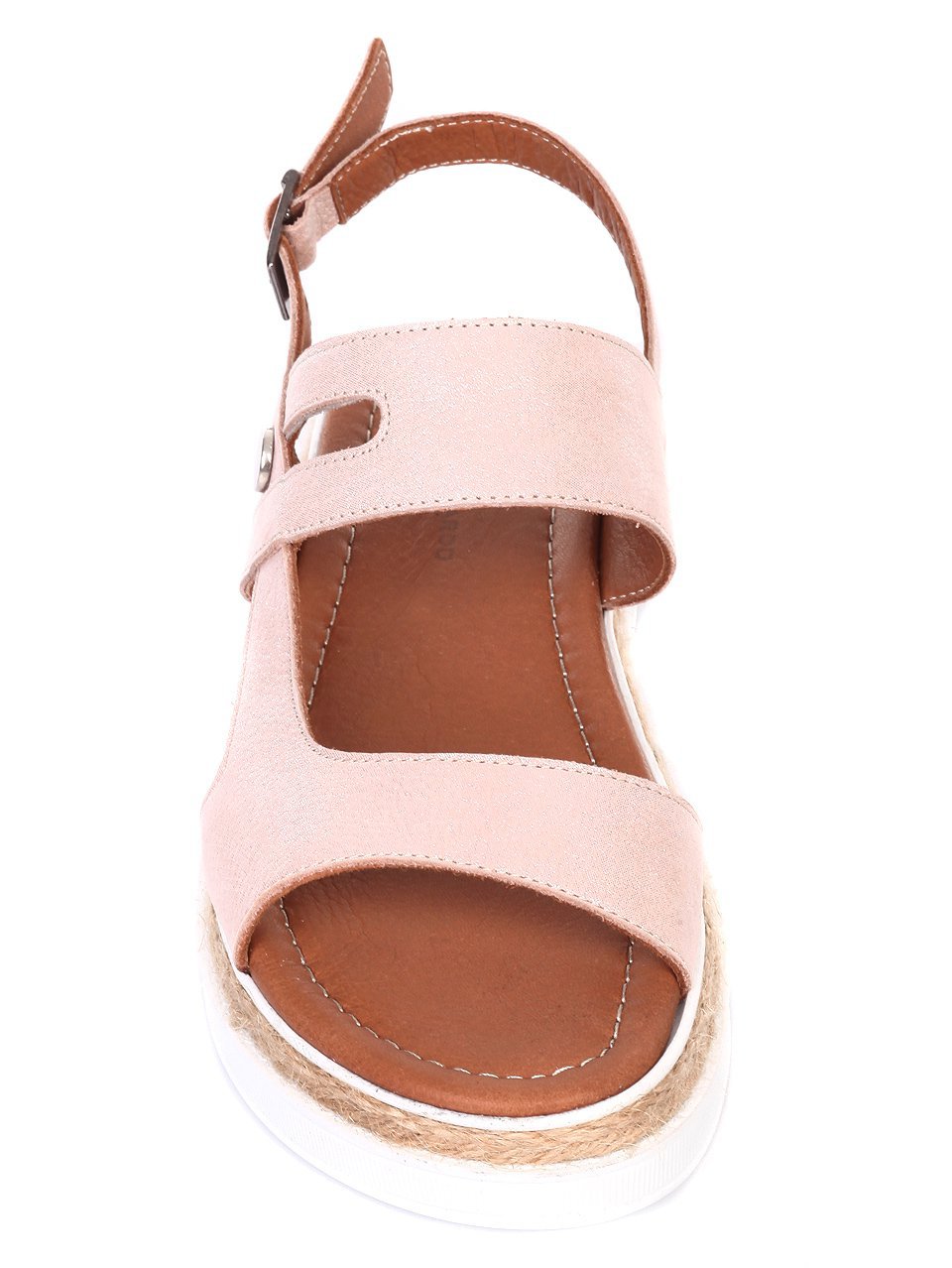 Ежедневни дамски сандали от естествена кожа 4AT-18567 pink