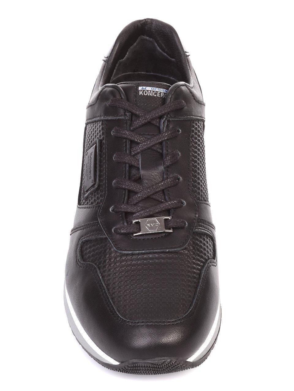 Ежедневни мъжки обувки от естествена кожа в черно 8Y8360-8110 black