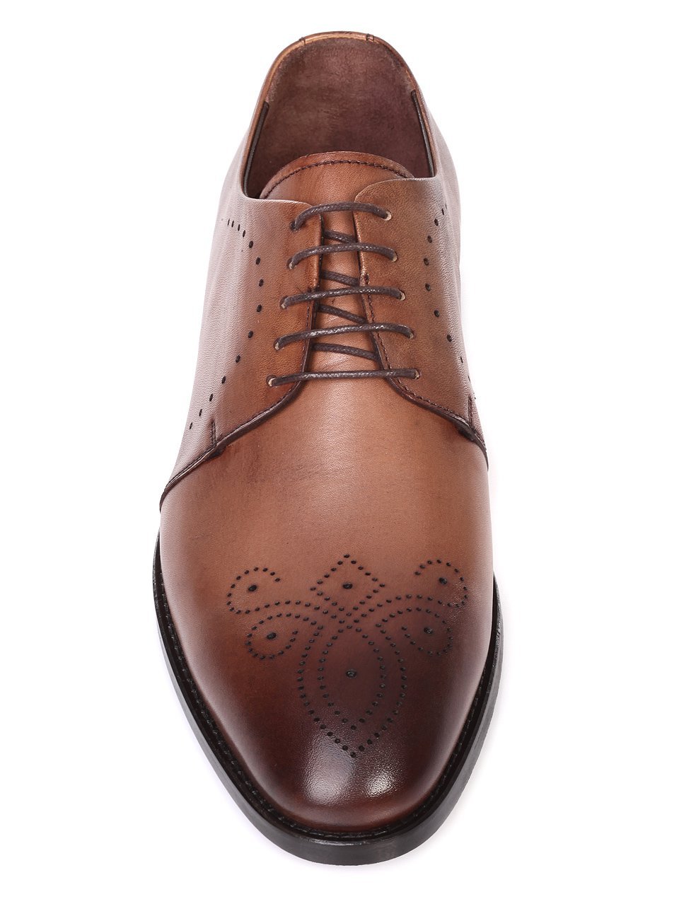 Елегантни мъжки обувки от естествена кожа 7AT-18563 beige