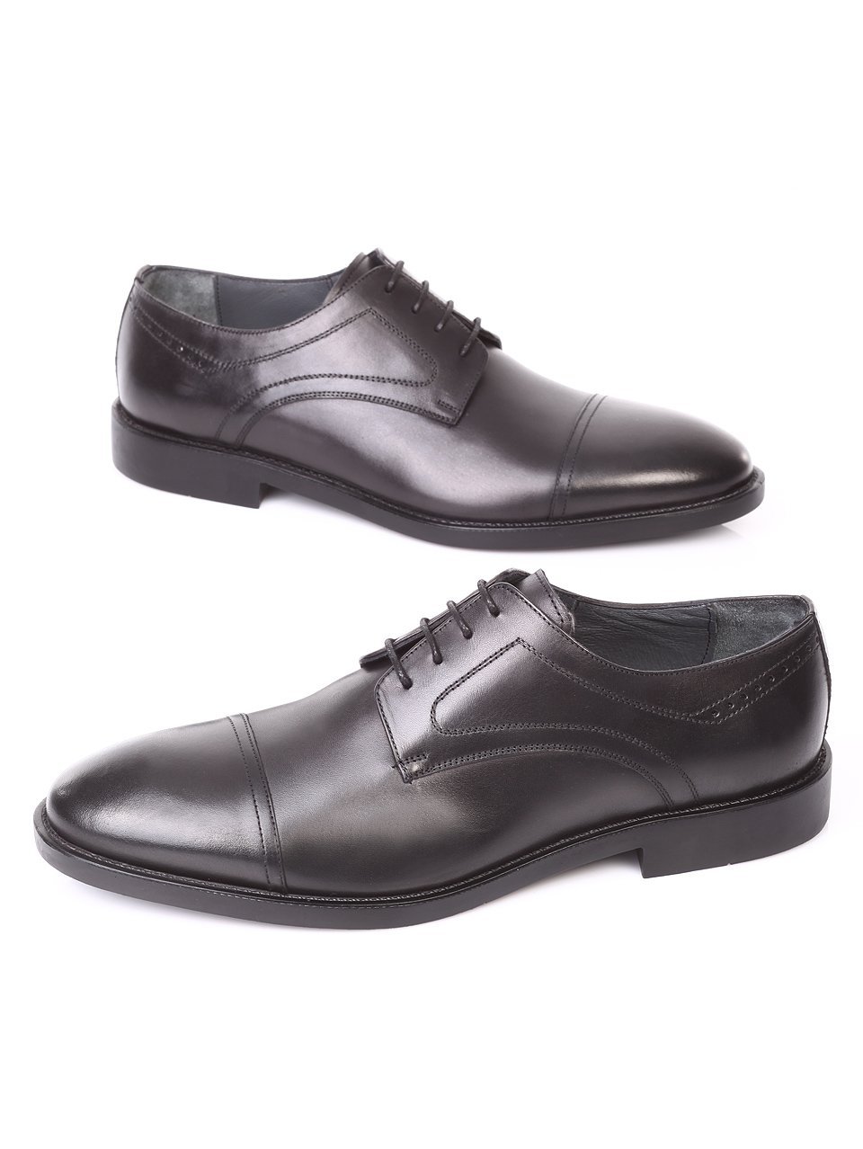 Елегантни мъжки обувки от естествена кожа 7AT-171130 black