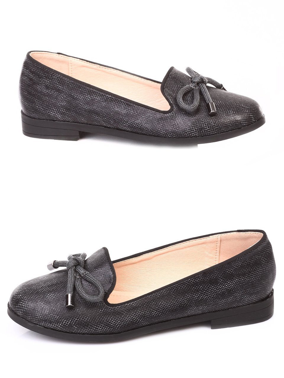 Ежедневни дамски обувки в черно 3C-18214 black