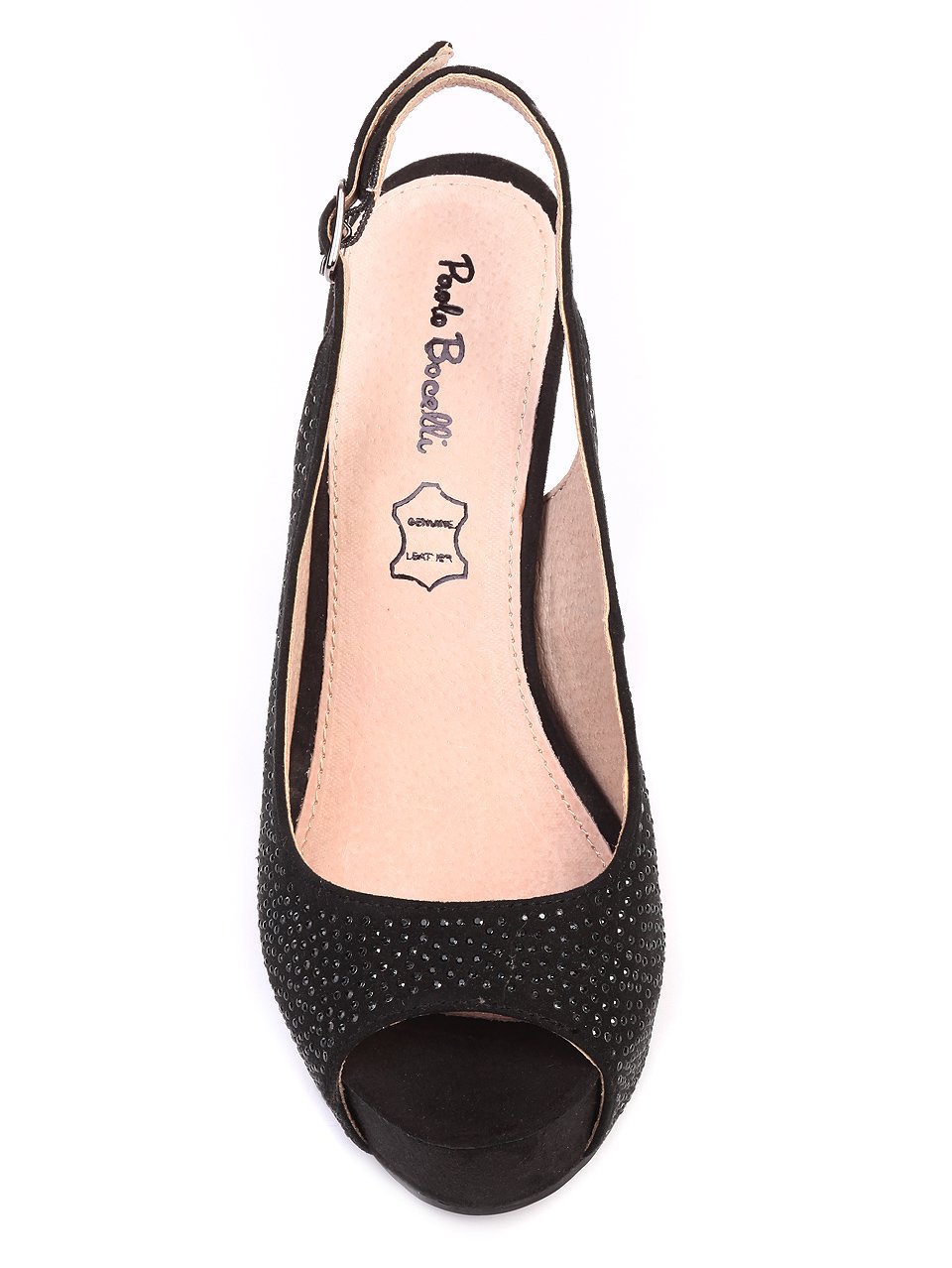 Елегантни дамски сандали на ток в черно 4L-17134 black
