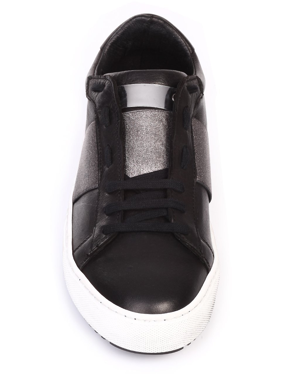 Ежедневни мъжки обувки от естествена кожа в черно 7AM-16812 black