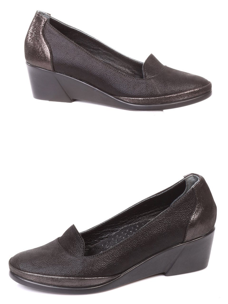 Ежедневни дамски обувки от естествена кожа 3AT-171167 black