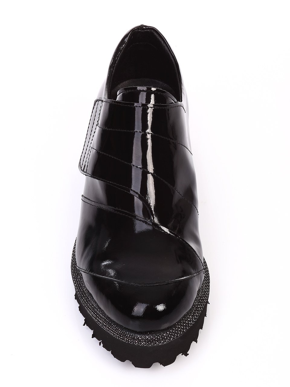 Ежедневни дамски обувки от естествен лак 3AT-16855 black